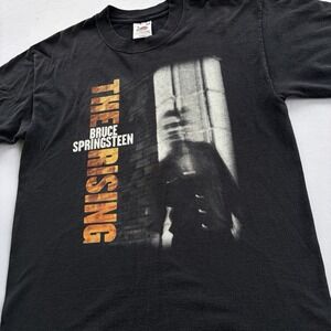 Bruce Springsteen The Rising Tour 2002-03 Band Tee Shirt Black Size M Dbl Stitch